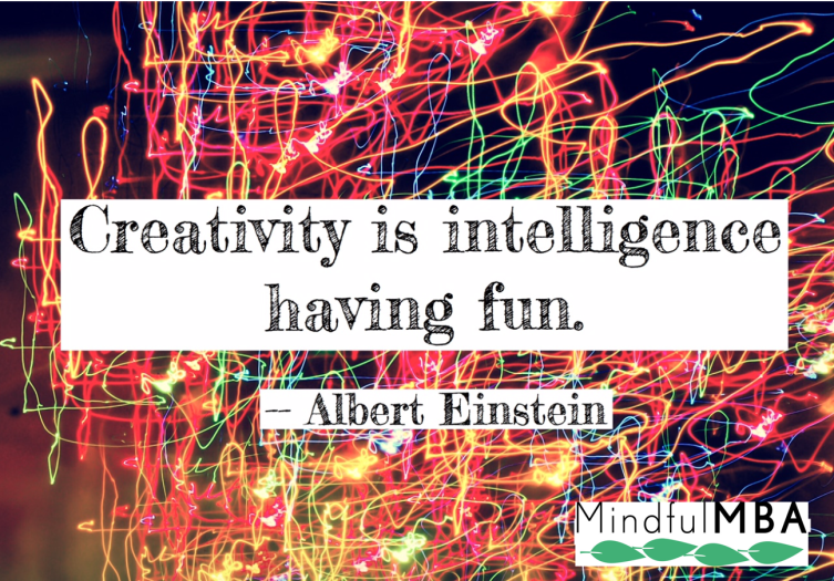 Einstein Creativity Fun quote w logo